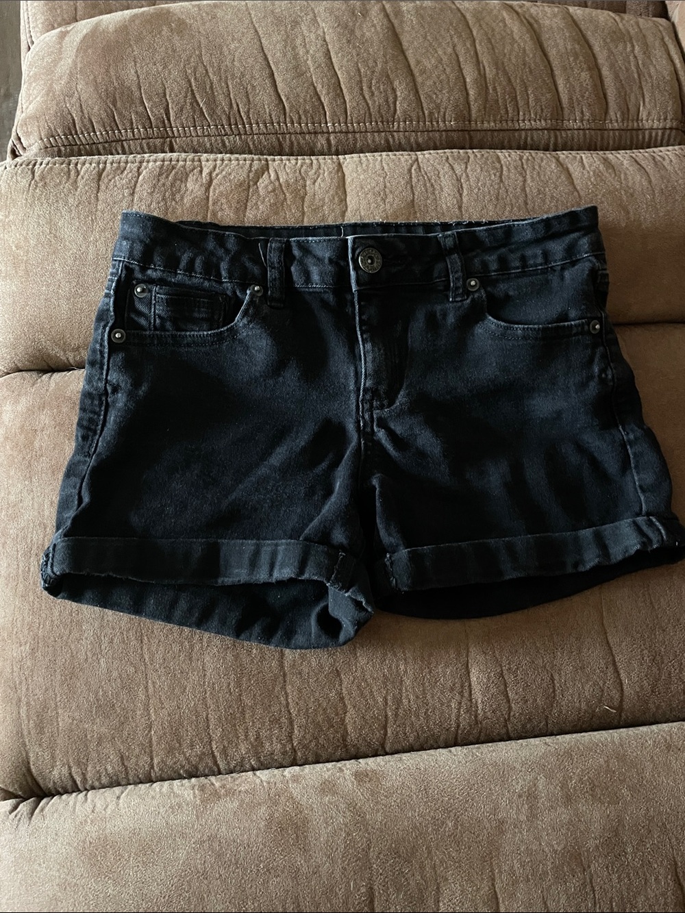 Copper Key black denim shorts 12